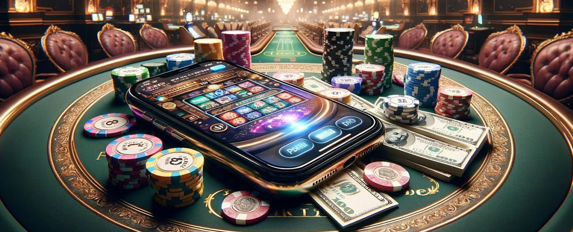 68merryph promotions banner with gold coins and casino elements